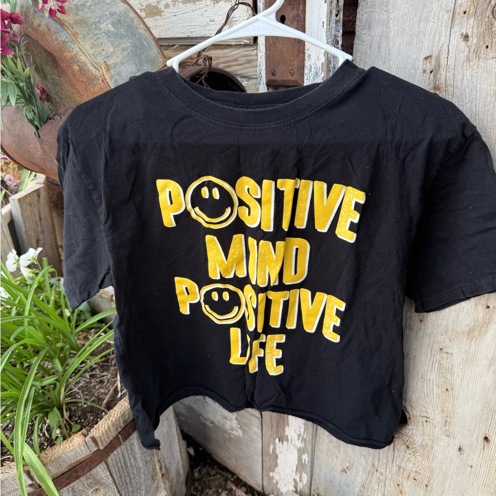 Cold Crush Black and Yellow Positive Life Kids Tee